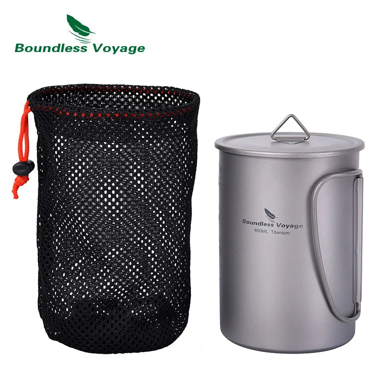 Gourde Titane 1050ml Grande Capacité - Anti-Fuite Expédition Longue Durée - Camp de Base Farzen
