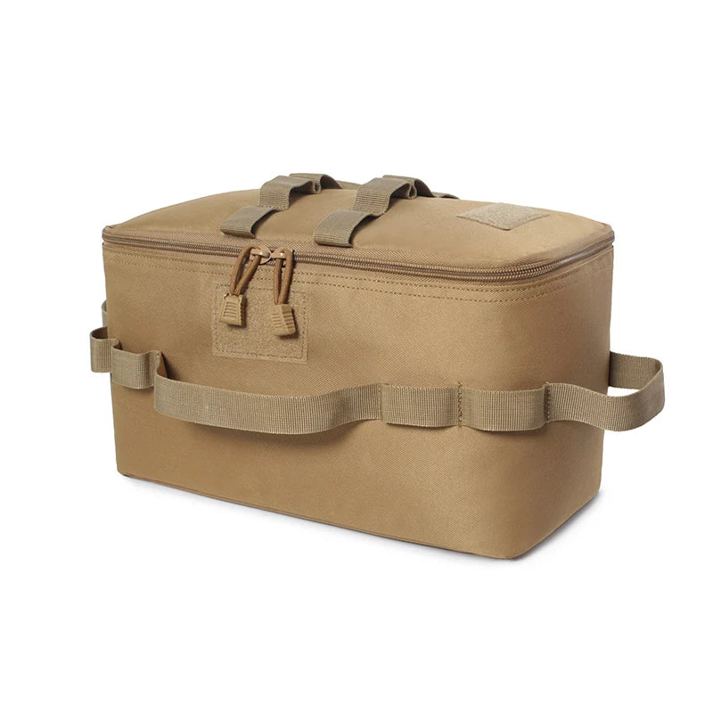 Sac Rangement Camping Oxford 600D - Organisateur Réchaud Ustensiles 310g - Camp de Base Farzen