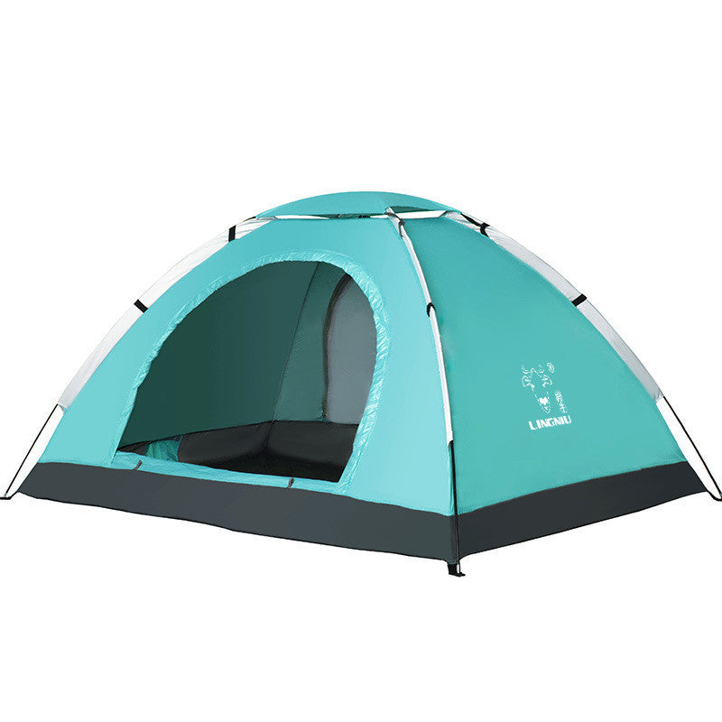 Tente Plage Camping 3-4 Personnes - Légère Protection Solaire - Camp de Base Farzen