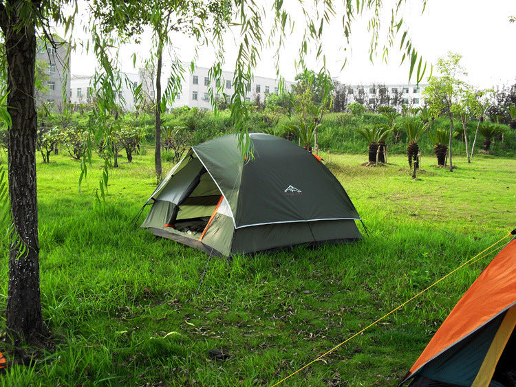 Tente Camping Imperméable 3000mm - Fibre Verre Respirante - Camp de Base Farzen