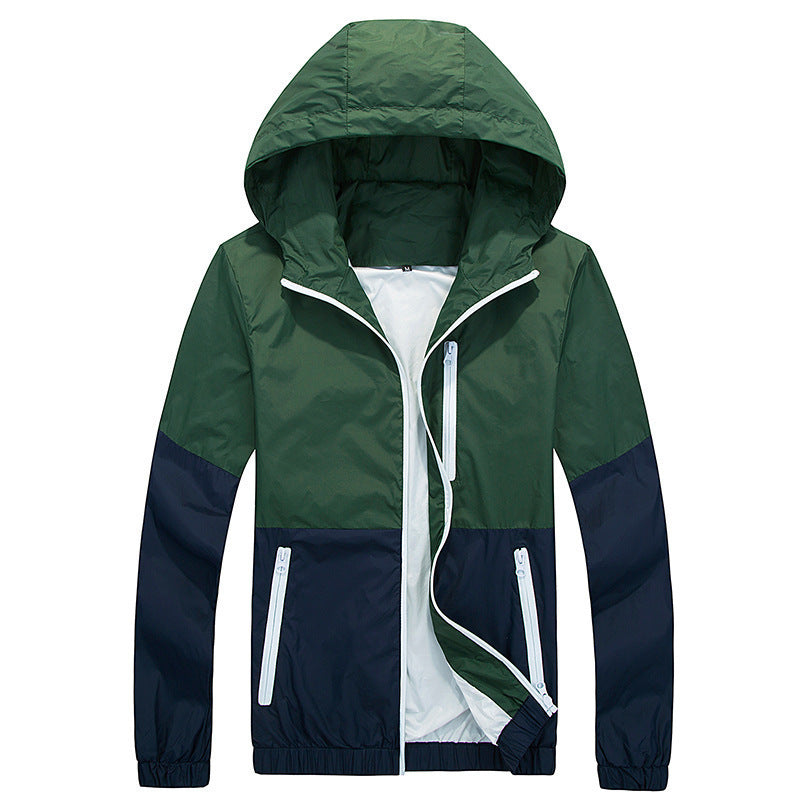 Veste Trench Homme Capuche - Printemps Automne Fine Tendance 350g - Camp de Base Farzen
