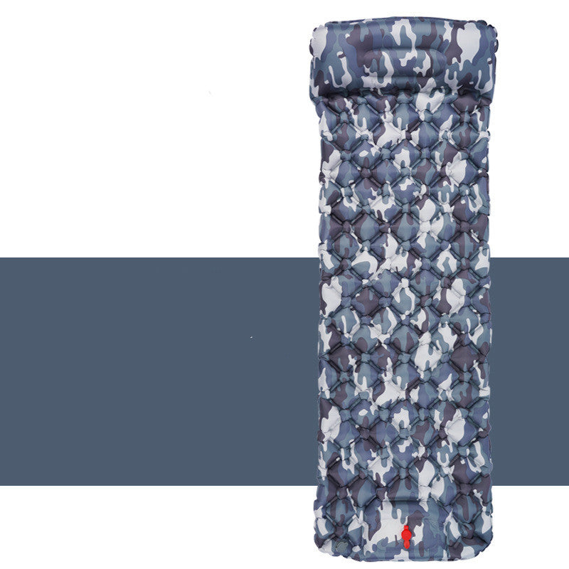Matelas Gonflable Camping - Oreillers Intégrés 190x60cm Ultra-Léger - Camp de Base Farzen