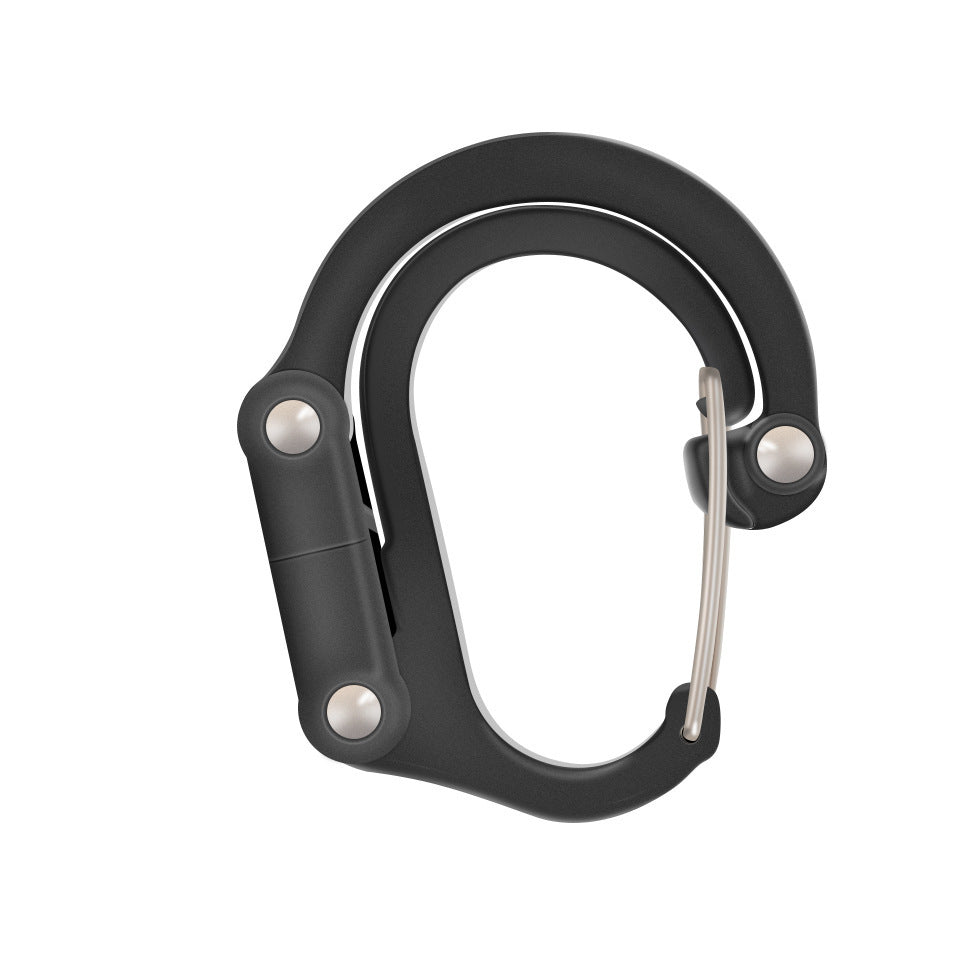 Mousqueton Hybride 3-en-1 Rotatif - Clip Multifonction 18kg - Camp de Base Farzen