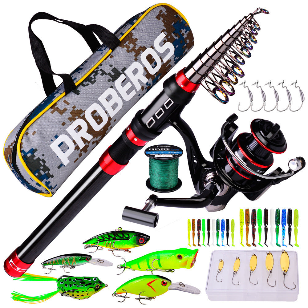Kit Pêche Complet Canne Moulinet - Ensemble Débutant & Experts - Camp de Base Farzen