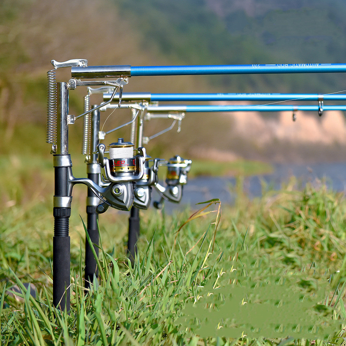 Canne Pêche Auto-Élévatrice Télescopique - Facile Usage - Camp de Base Farzen