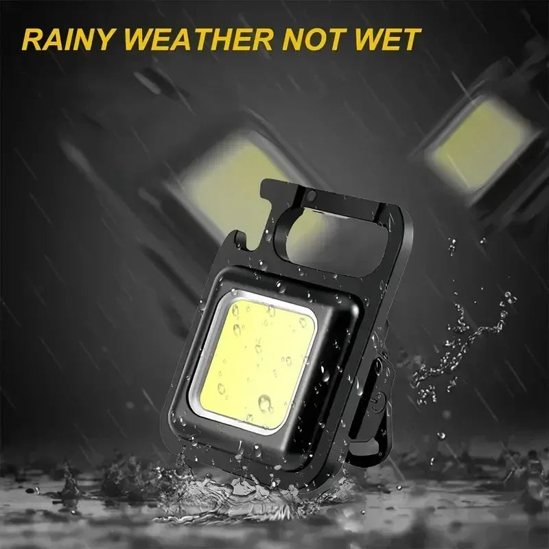 Lampe Torche Porte-Clés LED COB - Camping Magnétique 50g - Camp de Base Farzen