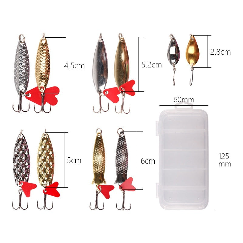Kit Leurres Paillettes Ananas 11/21/36 - Métal Pêche - Camp de Base Farzen