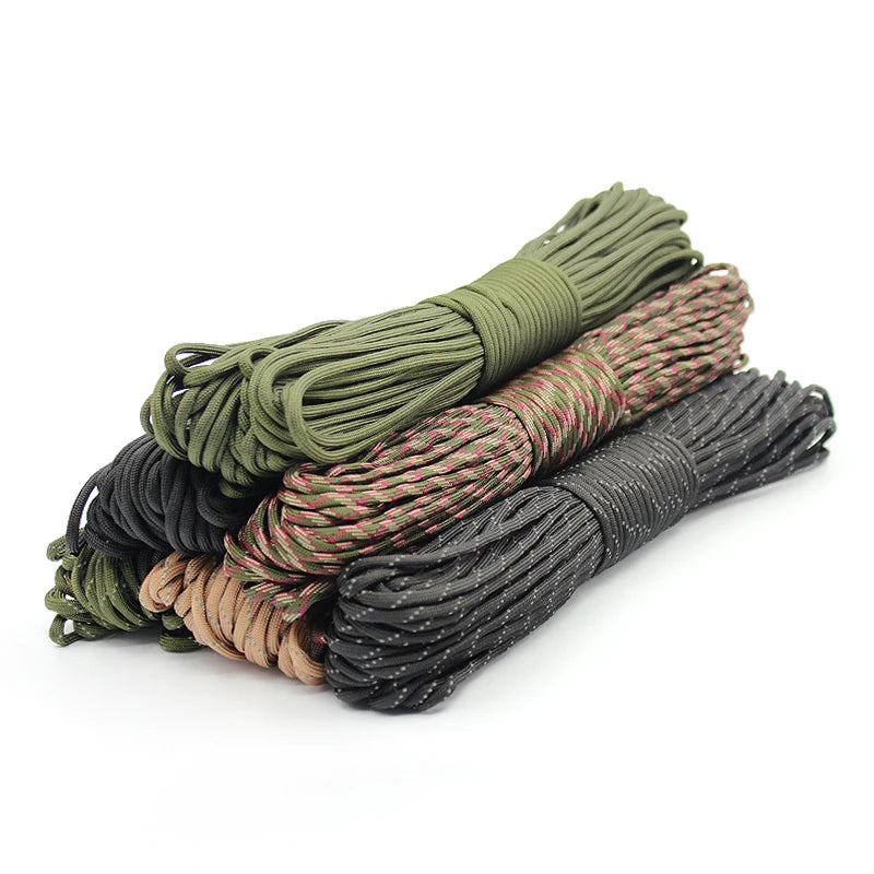 Corde Paracorde 550 - 7 Brins Diamètre 4mm Polyester 5-30m Camping Outdoor - Camp de Base Farzen