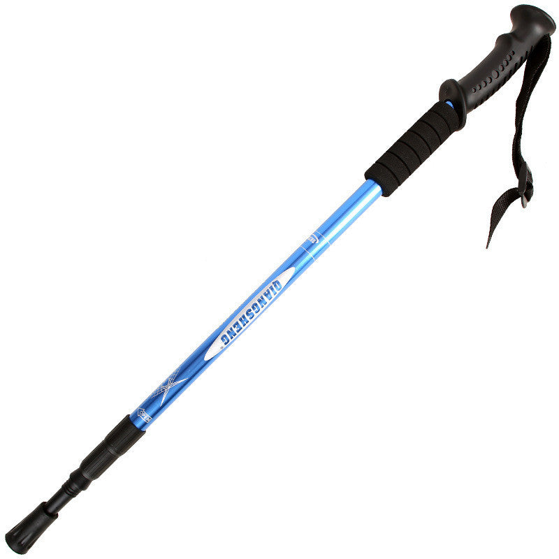 Bâton Marche Télescopique Aluminium Poignée Droite - 335g - Camp de Base Farzen