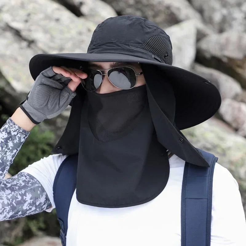 Chapeau Pêche Pliable Protection Solaire - Respirant Réglable Mixte 100g - Camp de Base Farzen