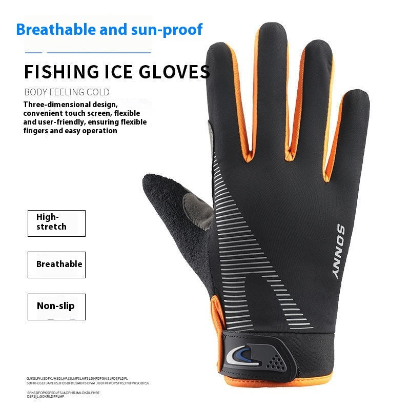 Gants Cyclisme Nylon Protection Solaire - Anti-Chocs - Camp de Base Farzen