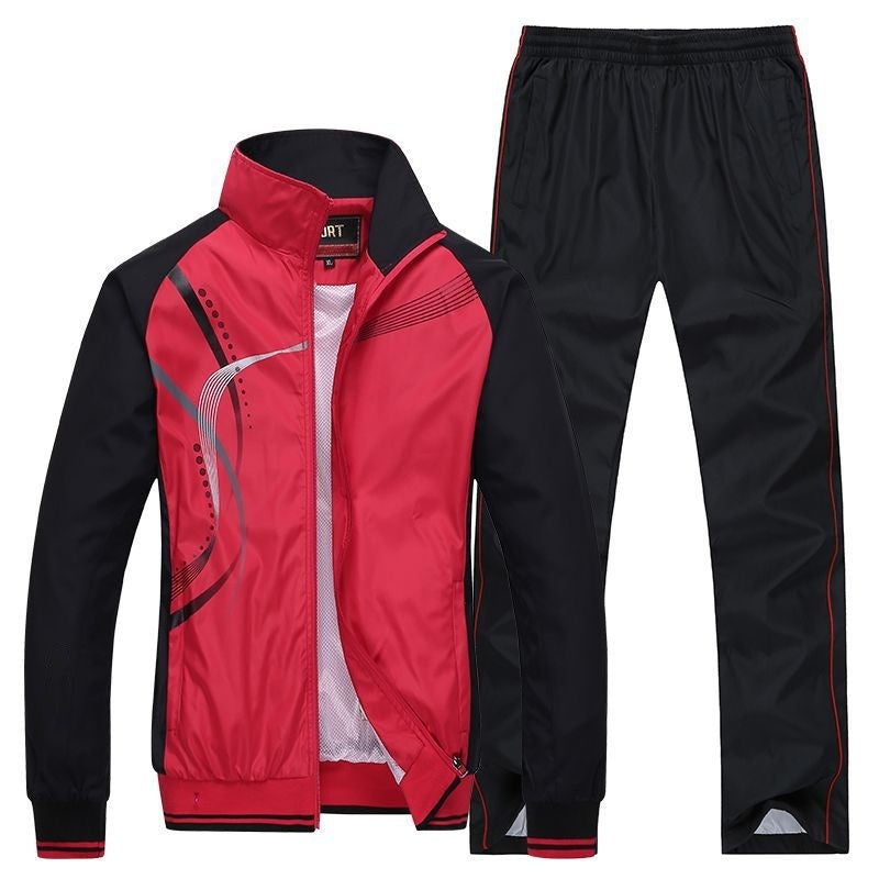 Tenue Sport Couple Mixte - Survêtement Rayures Printemps-Automne 710g - Camp de Base Farzen