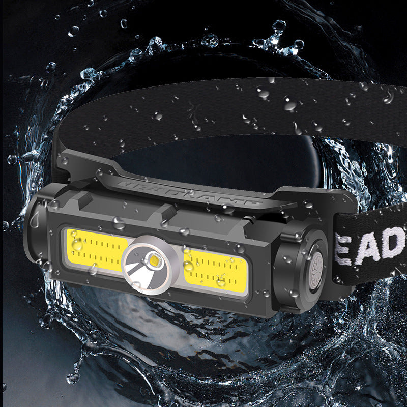 Lampe Frontale COB LED 180° | Grand Angle Rechargeable | Pêche & Camping - Camp de Base Farzen