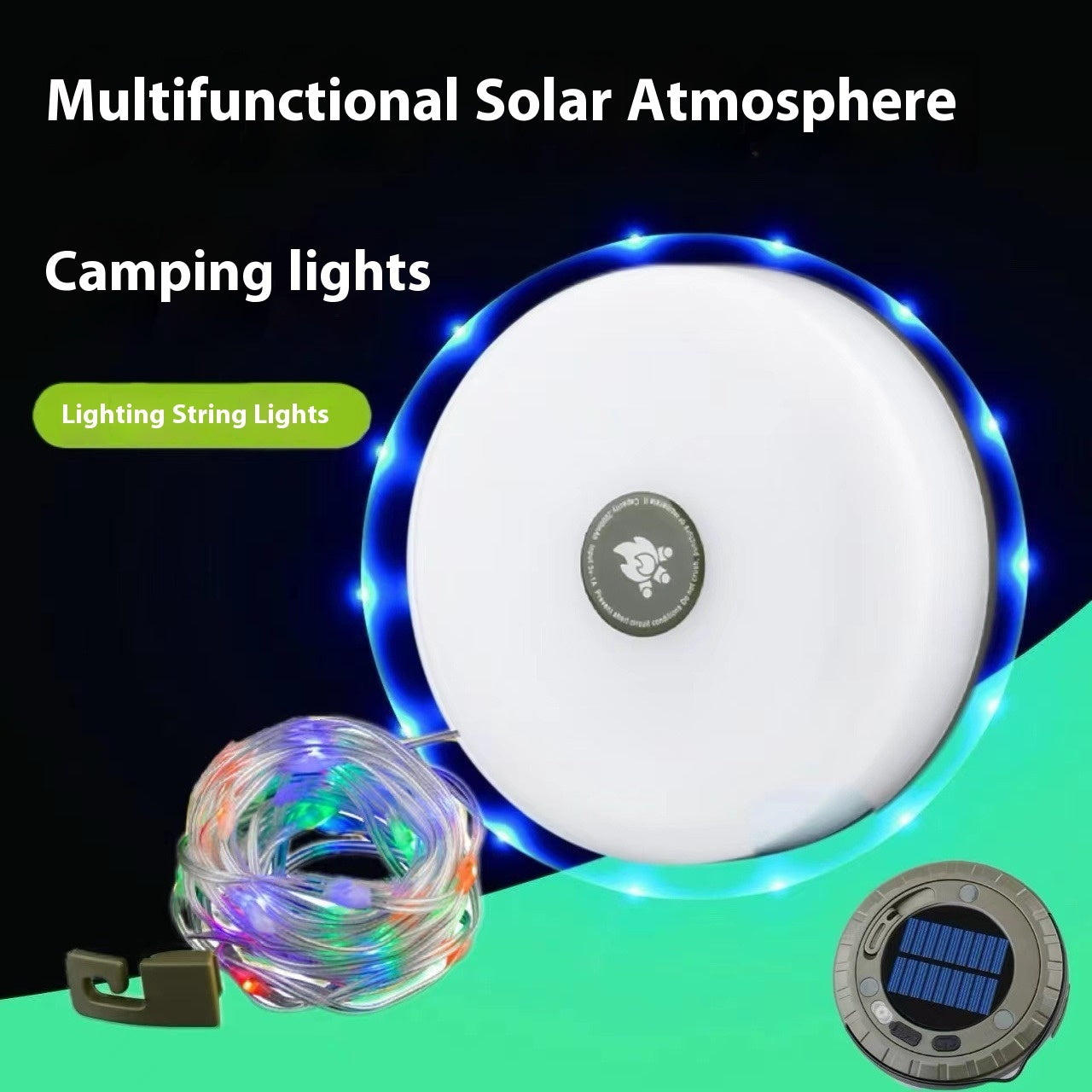Lampe Solaire Camping Tente - Éclairage Écologique Outdoor 269g - Camp de Base Farzen