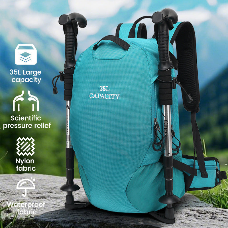 Sac à dos de randonnée imperméable multifonctionnel pour l'extérieur, grande capacité, léger et pliable, idéal pour les randonnées - Camp de Base Farzen