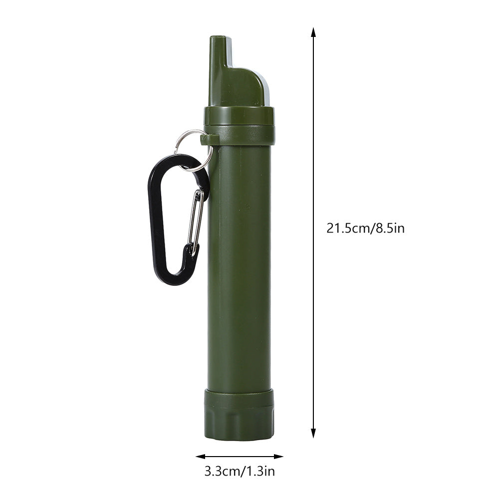 Filtre Eau Urgence Ultra-Portable 1500L - Purification Outdoor Expédition 93g - Camp de Base Farzen
