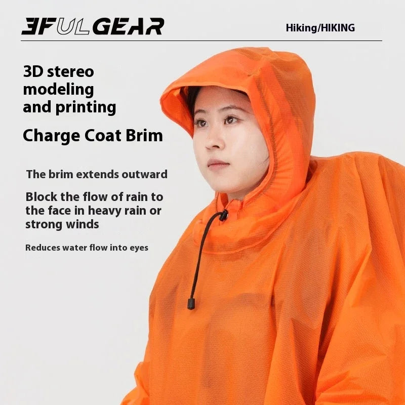 Poncho Imperméable 3 en 1 Ultraléger - Silicone 15D 200g - Camp de Base Farzen