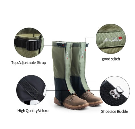 Jambières Randonnée Imperméables - Protection Montagne 180g - Camp de Base Farzen