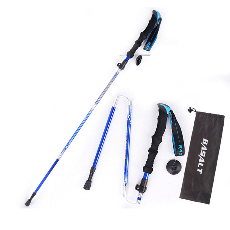 Bâton Randonnée Pliable 5 Sections - 660g - Camp de Base Farzen
