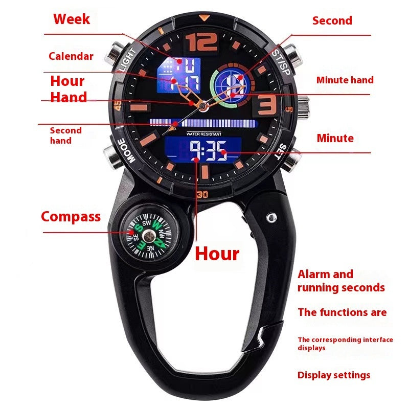 Montre Outdoor Boussole Intégrée - Navigation 65g - Camp de Base Farzen