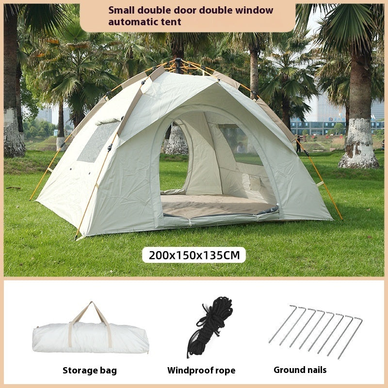Tente Camping Automatique Pop-Up - Montage Instantané 2-4 Personnes - Camp de Base Farzen