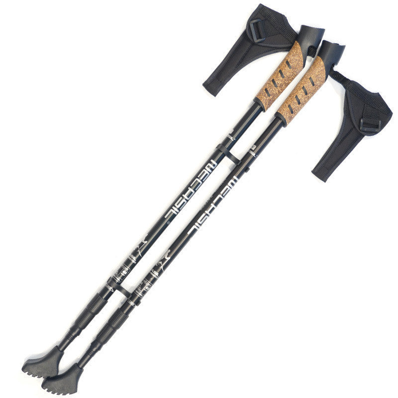 Bâtons Marche Nordique Poignée Droite - Paire 608g - Camp de Base Farzen