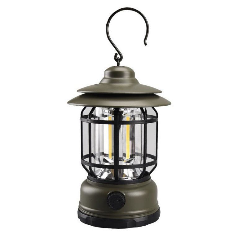 Lampe Camping LED Rechargeable Rétro - Ambiance 5W Gradation Continue - Camp de Base Farzen