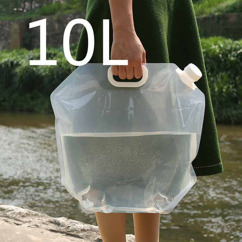 Sac à Eau Pliable PVC 5L/10L Conteneur Portable Camping - Camp de Base Farzen