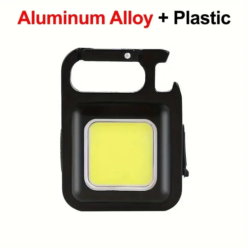Lampe Torche Porte-Clés LED COB - Camping Magnétique 50g - Camp de Base Farzen