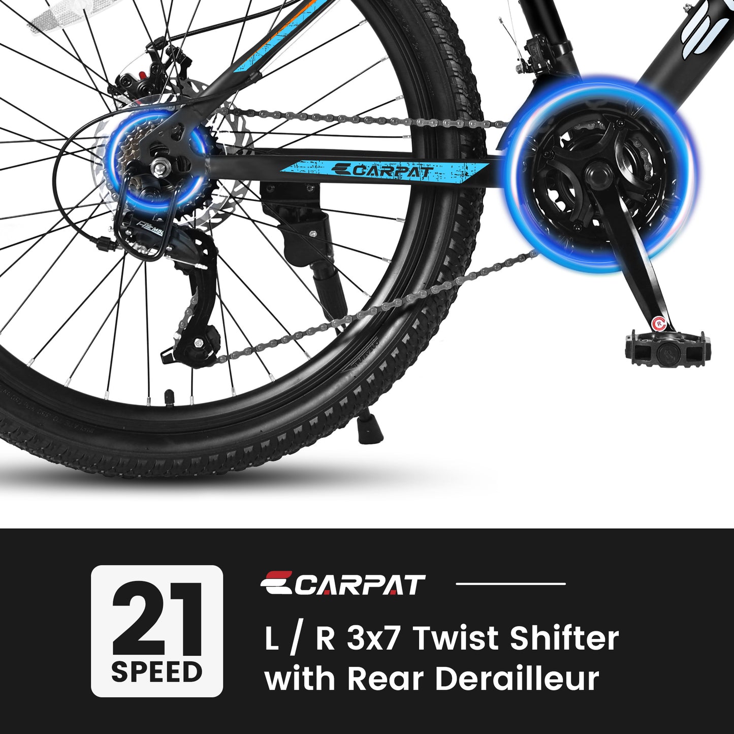 VTT Performance Noir-Bleu - Design Moderne Premium - Camp de Base Farzen