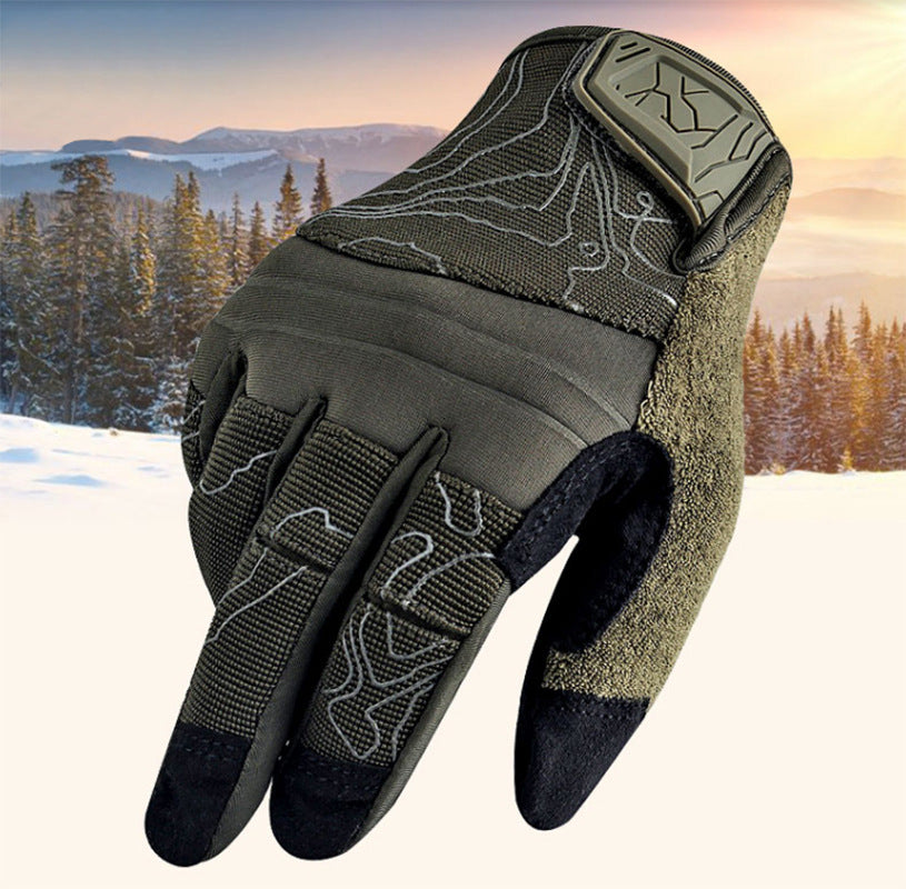 Gants Sport Cyclisme Moto - Microfibre Chauds Outdoor Tailles S-XL - Camp de Base Farzen
