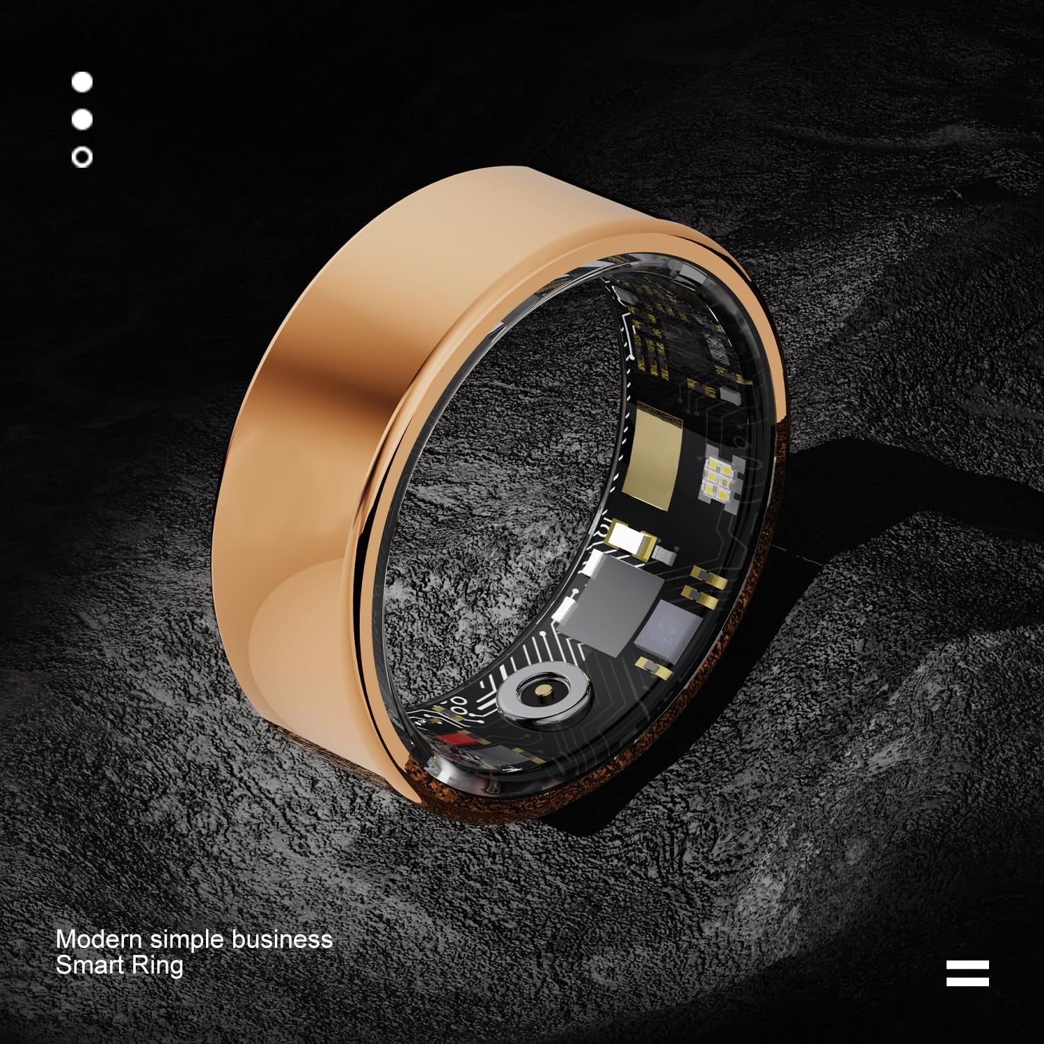 Bague Connectée Santé - Fitness Sommeil IP68 Bluetooth - Camp de Base Farzen