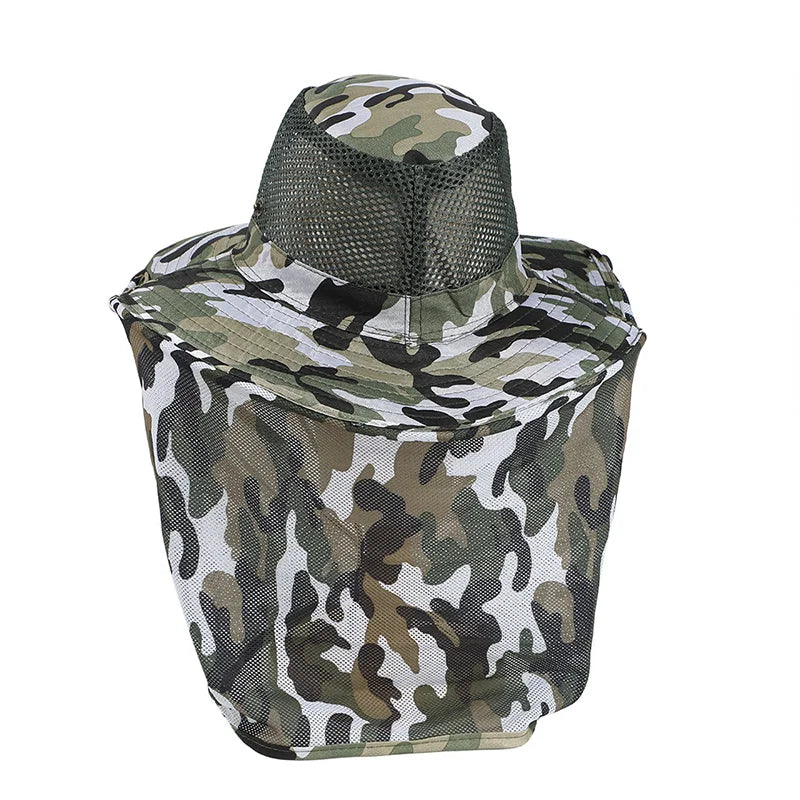 Chapeau Pêche Maille Respirante - Large Bord Nylon Anti-UV Pliable - Camp de Base Farzen