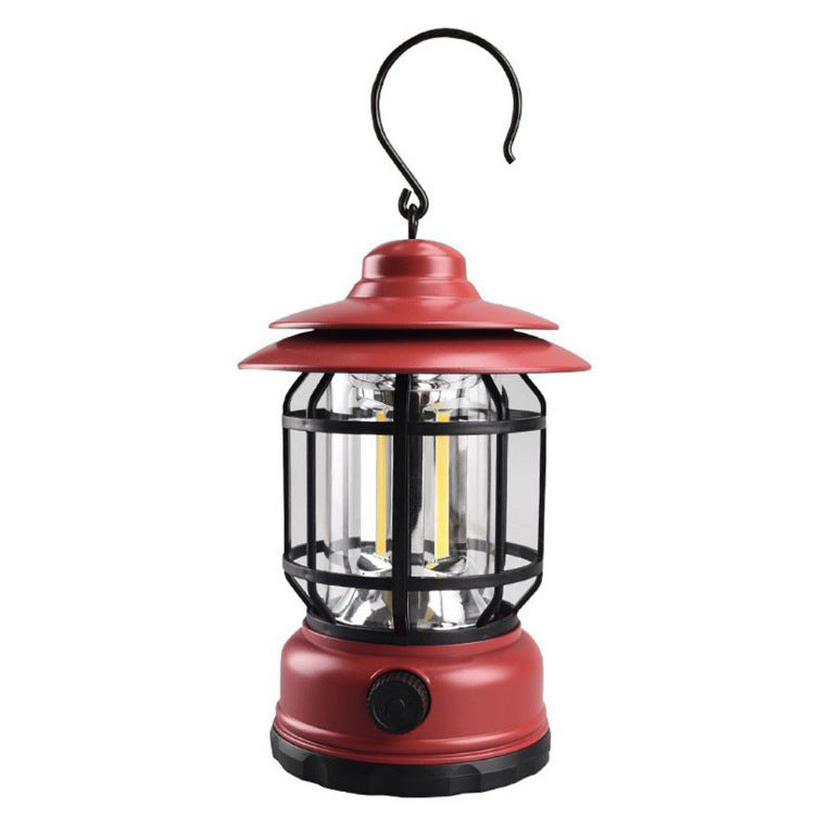 Lampe Camping LED Rechargeable Rétro - Ambiance 5W Gradation Continue - Camp de Base Farzen