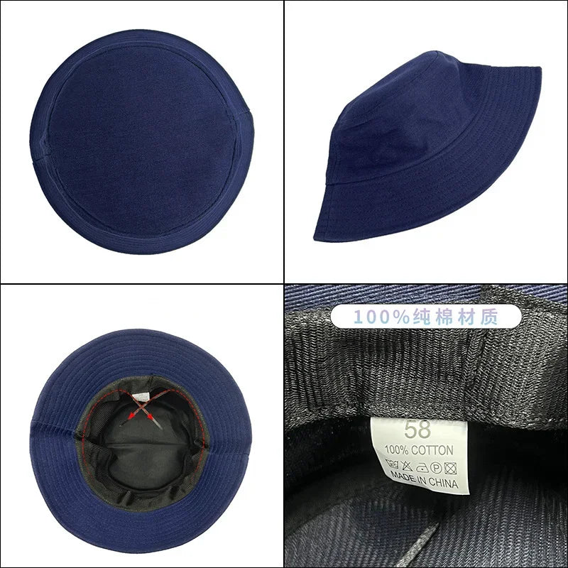 Chapeau Bob Personnalisable Coton - Logo Brodé Impression 21 Coloris Été - Camp de Base Farzen