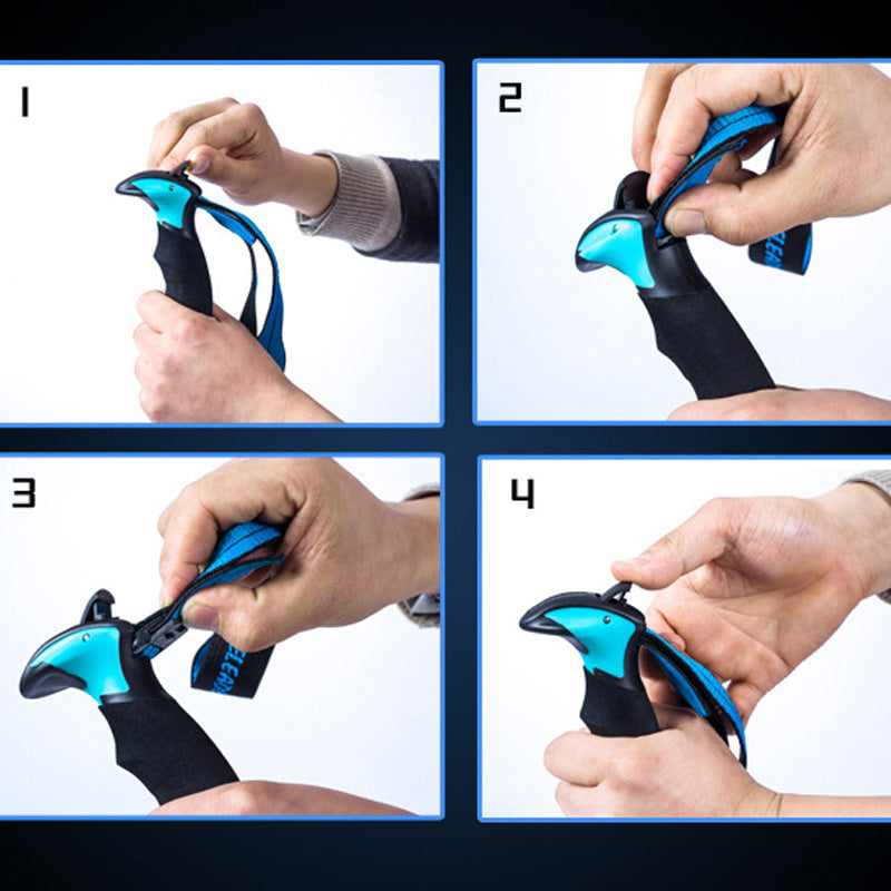 Bâton Randonnée Rétractable Pliable Poignée Droite - 320g - Camp de Base Farzen