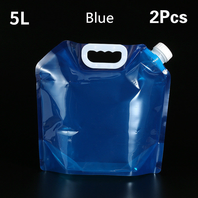 Sac à Eau Pliable PVC 5L/10L Conteneur Portable Camping - Camp de Base Farzen