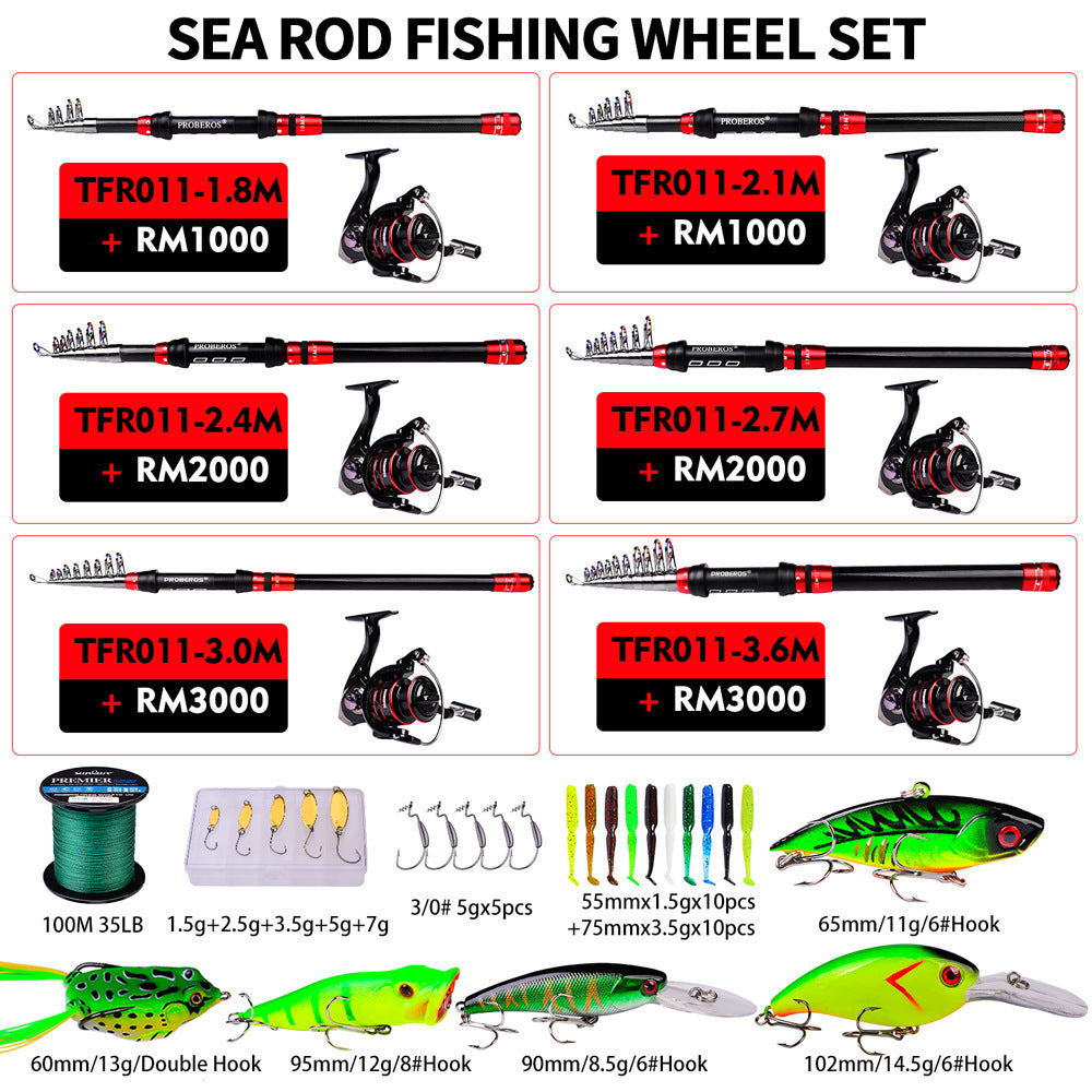 Kit Pêche Complet Canne Moulinet - Ensemble Débutant & Experts - Camp de Base Farzen